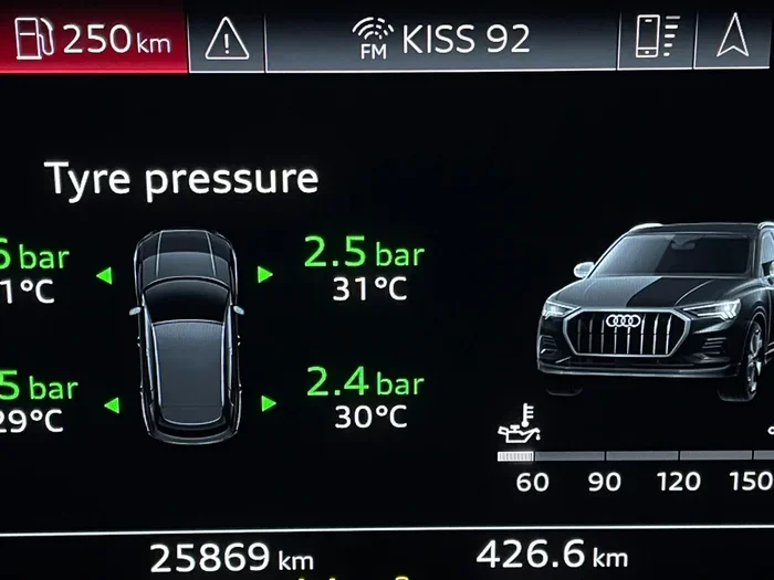 Does Audi Show Tire Pressure on the Dashboard