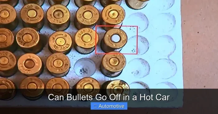 Can Bullets Go Off in a Hot Car During Summer Heat